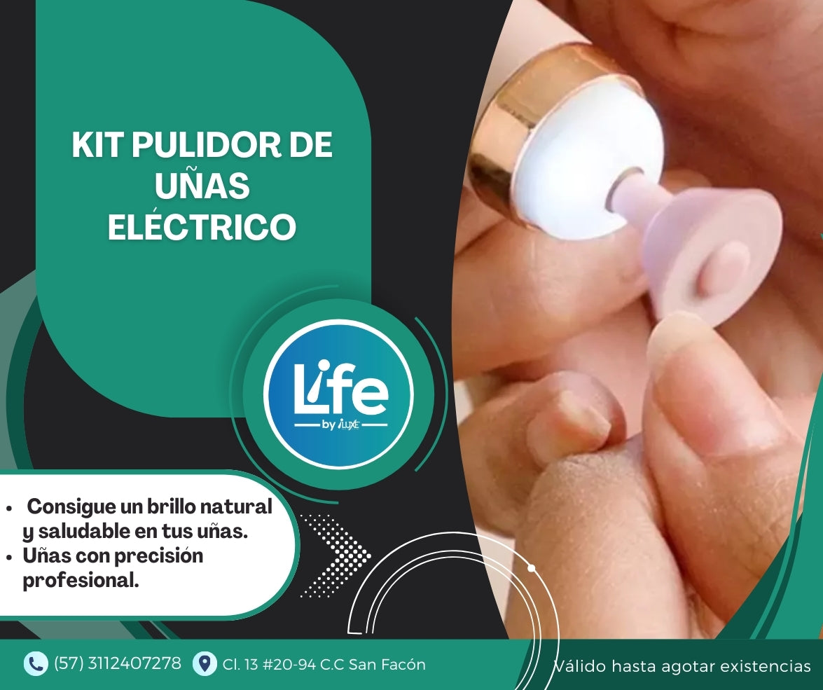 Kit Pulidor De Uñas Eléctrico Recargable